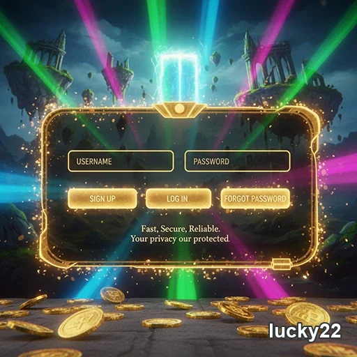 Ilustração de Acesse o Lucky22: Login Rápido e Seguro para Jogadores