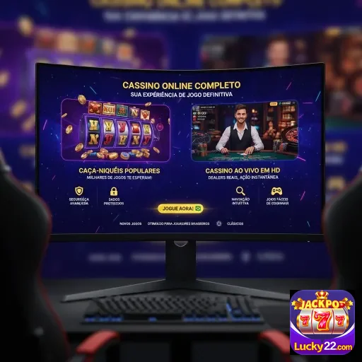 Tela do app lucky22 mostrando jogos de cassino